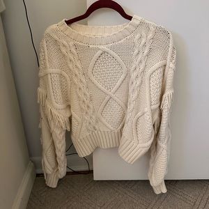 Line & Dot Chunky Sweater Size Small